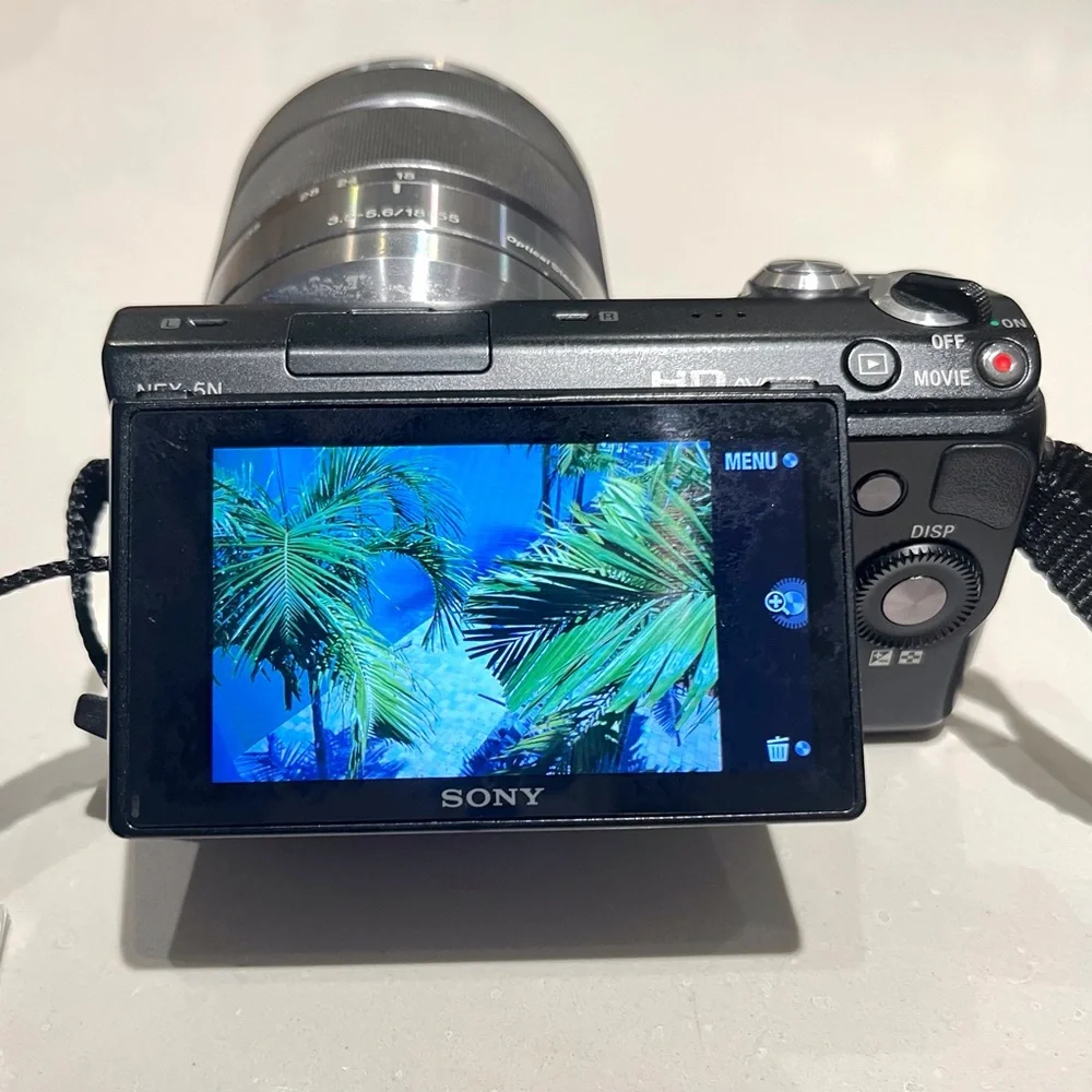 Sony Nex-5N Black and Silver Digital Camera with Accessories